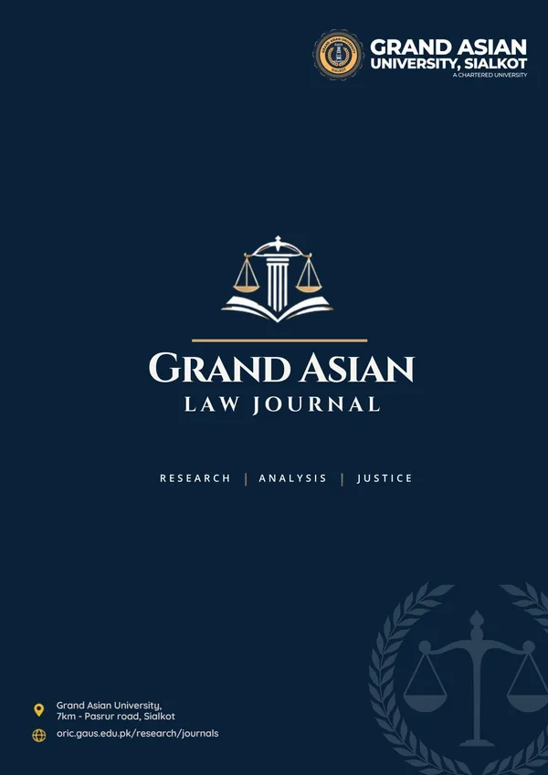 The Grand Asian Law Journal (GALJ) back cover